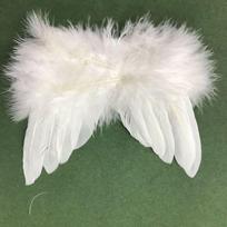 Prabangios plunksninės angelo sparnų vintažinio prašmatnumo Kalėdų eglutės kabinamas papuošalas elegantiškai šventinei dekoracijai 1pcs-16X13cm