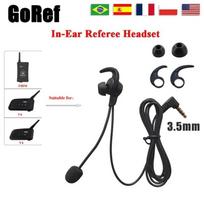 GOREF 3,5 mm lizdo ausinės į ausis Futbolo Sūrio Sūrio Referee Ausinės V4C PLUS/V6C/FBIM Intercom laisvų rankų įrangai 1 Piece