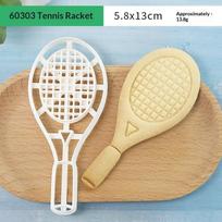 1pcs Sports Cookie Cutter Football Rugby Basketball Badminton Tennis Shaped Cookie Molds For Birthday Cake Cupcake Decorations beige