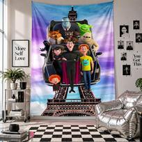 Sieninė gobelenas Hotel Transylvania Menas Kabantis audinys Dekoratyvinis fonas Kambario dekoravimui 130cmx150cm