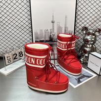 Thick-soled Mao Mao Moon Snow Boots Women's, mid-high tube lace-up cotton shoes in winter, non-slip and warm ski shoes 37