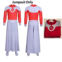 Nenugalimojo Thraggo Cosplay Kostiumas Jumpsuit su Apsiaustu Suaugusiųjų Viltrumito Roleplay Apranga Helovinui Karnavalui Karnavaliniams Renginiams Height 150cm gray