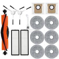 Xiaomi Robot Vacuum S20+ / S10+ dulkių siurblio priedai atsarginių dalių keitimo rinkinys, pagrindinis šepetys, šepečio dangtelis, dulkių maišeliai, hepa filtras, šluostės Kit 1