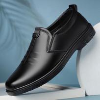 Fashion Soft Leather Comfortable Man Loafer Shoes Spring Autumn Designer New Slip-on Male Board Shoes Men's Dress Shoes 42 gray