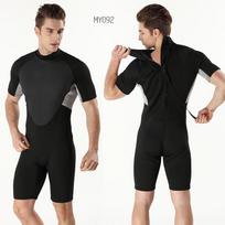 3mm Shorty Wetsuit for Snorkeling and Surfing with Sun Protection XL black