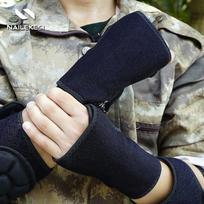 Tactical Protective Gear, Knee Pads and Elbow Pads, Sponge Thickened Kneeling Anti-fall Sports Mountaineering Motorcycle Riding Collision L gray