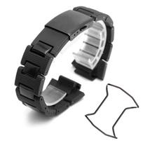 Plastikinė laikrodžio apyrankė 26*16mm apyrankė Casio G-Shock DW-6900/DW9600/DW5600/GW-M5610 ir nerūdijančio plieno korpuso buferis Priedai black