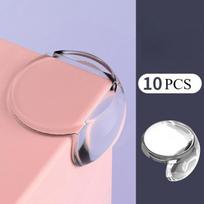 10PCS Clear Anti-collision Coffee Table Furniture Corner Protectors Children's Soft Corner Sheathing Living Room Decor pink