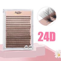 Goddess Premade Fans Eyelash Extension 4D 5D 6D 10D 12D 14D 16D 20D 24D Thin Pointy Base Russian 320 Fans Ready Russian Volume D&0.07mm&8-15MIX