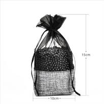 Car Bamboo Charcoal Odor Removal Sachet with Nano Minerals: Activated Carbon for Interior and Formaldehyde Elimination black