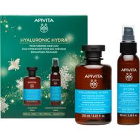 Apivita Hyaluronic Hydra Moisturizing Hair Duo kalėdinių dovanų rinkinys intensyviai drėkinantis
