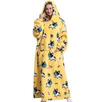 Rudens/Žiemos Negabaritinis Gaubtas-Antklodė - Unisex, Šilta, Laisvo Kirpimo Poroms Oversized 1.4XL beige