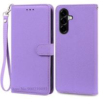 For Samsung A27 5G Case Luxury Leather Flip Wallet Cover For Samsung Galaxy A27 5G Case SM-A276B Phone Cover Coque Fundas Galaxy A27 purple