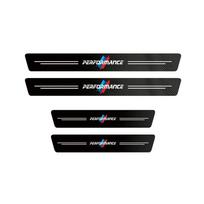 Universalūs 3D anglies pluošto automobilio durų slenksčių apsauginiai lipdukai BMW Performance E46 E90 F10 F30 X3 F20 E46 E60 E70 E39 E36 E87