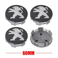 4 vnt. 56/60 mm automobilio ratlankio centrinio dangtelio emblemos dekoratyvinis uždangalas Peugeot 206 508 2008 5008 107 106 205 4008 301 307 308 3008 207