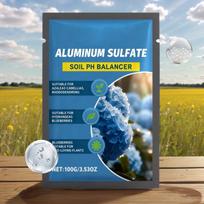 111g Soil Acidifier, Long-Lasting pH Adjuster for Hydrangeas & Acid-Loving Plants, Fast-Acting Fertilizer for Home Garden Pond 100g gray