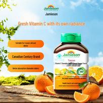 Jamieson Vitamin C Chewable Tablets - Orange Flavor 60 Tablets