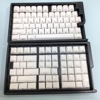 113-Key Side-Engraved Transparent Crystal Keycaps - Custom PC Injection Molded gray