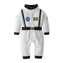 Mažylių berniukų astronautų kombinezonas Minkštas lengvas Cosplay vakarėliui Helovino kostiumui 100cm balta