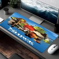 Shrek Theme Mouse Pad, Non Slip Rubber Base, Multifunctional Office & Home Decor, Perfect for Workspace Personalization. 30cmx60cm gray