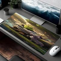 Shrek Theme Mouse Pad, Non Slip Rubber Base, Multifunctional Office & Home Decor, Perfect for Workspace Personalization. 30cmx80cm