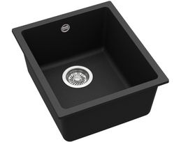 Virtuvės plautuvė HELIKA Forma SQF101-601W, juoda