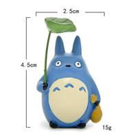 Totoro Rankų darbo Animacinis Žaislas Su Lapų Raštu Biuro Dekoru Ir Dovanai Leaf Blue Cartoon