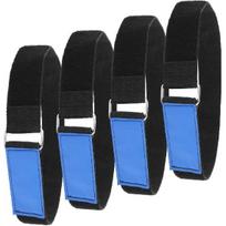 Ladder Rack Tie Down Straps Reusable Straps Adjustable With Nylon Hook And Loop Multipurpose Securing Straps For Ladder RV Truck Or Boat 33''X 2’' blue