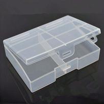 AA/AAA Battery Storage Box, Transparent Case Can Hold 24 AA Batteries Or 24 AAA Batteries Large gray