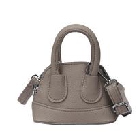 Versatile Korean Style Mini Crossbody Bag PU Leather Handbag Small Sling Bag Pure Color Large Capacity Shell Bag Travel