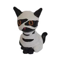 Yousheng Halloween Black Cat Figurine, Mini Witch/Zombie/Pumpkin Kitten Statue, Spooky Resin Tabletop Ornament for Mantel Shelf Home Office Party balta