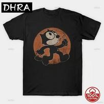 Funny Felix The Cat Distressed Cute Graphic Vintage Cotton Casual Cartoon T Shirt Unisex Unisex Clothes Shortsleeve Tops Tee Gift 4XL brown