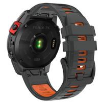 22mm 26mm QuickFit Silicone Strap For Garmin Fenix 7 Pro/7X/6/6X Pro/5/5X Plus Watch Band For Garmin Fenix 8/EPIX Pro/Enduro 3 2 QuickFit 22mm black