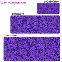 Japan Clouds Deskmat Black Carpet Large Gaming Mousepad Laptop Kawaii Computer Offices Mouse Pad Playmat Mouse Mats Accessories 30cm by 80cm purple