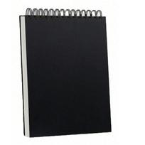 A5 Thickened Black Card Sketchbook: Tearable Blank Art Drawing Book for Primary School Students white