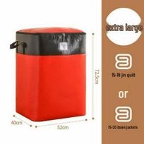 Extra Large Durable PP Packing Bags for Luggage, Dorm, and Clothes Organization 52x40x54 cm - 104 liters red