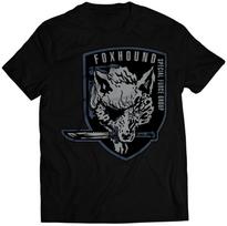 MGS Old Foxhound High-Tech Special Forces Unit Emblem Unisex T-Shirt (vector) 110 black