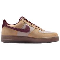 Nike Air Force 1 Leather, Textile Skateboard Shoes Men's Brown Red IQ3408-286 39