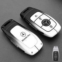 Lydinio automobilio rakto dėklas Dangtelis Apsauginis korpusas Mercedes-Benz A B C E G S klasės CLA CLS GLA GLB GLC GLE GLS EQA EQB EQC priedams black