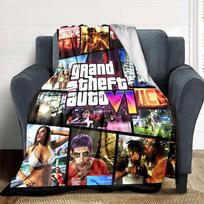 Grand Theft Auto Blanket Ultra-Soft Perfect for Picnics Seaside Chair Four Seasons Universal Modern Suitable for Gifting Relatives and Friends 80cmx120cm