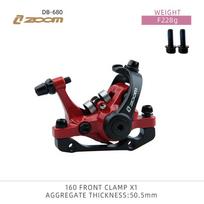 ZOOM DB680 Dviračio Diskinis Stabdys Kalnų Dviratis Mechaninis Suportas Dvigubo Stūmoklio Elektrinis Dvigubas Pavaros NFOX B001 Aušintuvas 160 DB680 Red front black