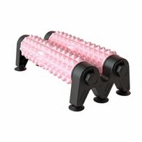 Massage Foam Roller Twin Row Anti Wobble Base Gym for Daily Stretching rožinė