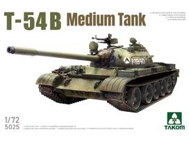Surenkamas vidutinio tanko T-54B plastikinis modelis Takom 1/72 5025