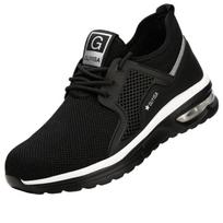 Summer Anti-smashing and Anti-piercing Air Cushion Labor Insurance Shoes Men's Sole Comfortable and Non-slip Safety Shoes 43