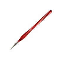 Raudonas apvalus galvos akvarelės teptukas su voverės imitacijos nailono šeriais suaugusiems dailininkams 00000 Detail Brush raudona