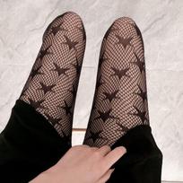 Fashion Star Women Black Mesh Fishnet Tights Sexy Transparent Jacquard Pantyhose Girls JK Gothic Punk Nylon Stockings Underwear juoda