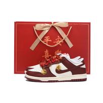 Nike Dunk Coverage Slip Resistant Lightweight Low top Skateboard Shoes Women's True Red HJ3491-161(SBOX) 38.5 red