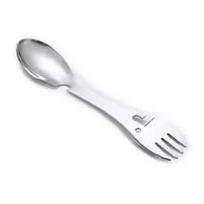 Outdoor Survival Tools 5 in 1 Camping Multi-functional EDC Kit Practical Fork Knife Spoon Bottle/Can Opener black