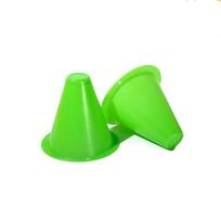 20pcs Agility Maker Cones for Slalom Roller Skating Training Traffic Cone Sports Flash Wheel Accessories green