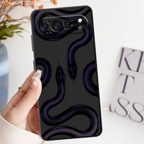 Soft Shell Phone Case for Google Pixel 6 7 8 Pro 6a 9a 7a 10 9 Pro XL 8a Black Snake Google Pixel 6a black